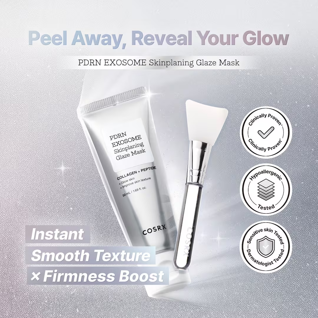 PDRN Exosome Skinplaning Glaze Mask with Collagen & Peptide